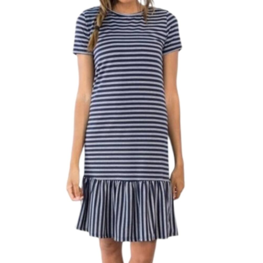 Stevie Hender Bobbie Blue  Stripe Dress L